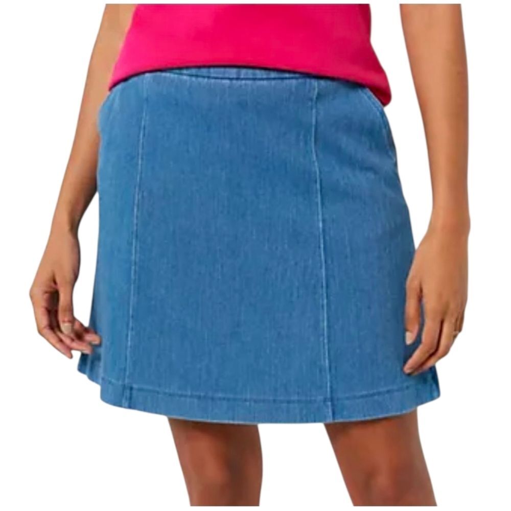 Isaac Mizrahi Live! NWOT Knit Denim Pull-On Skort, Size 2X